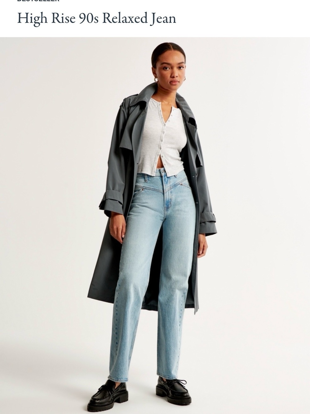 Abercrombie & Fitch Light Blue Straight Leg Jeans